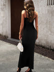 Devine Spaghetti Strap Bodyline Maxi Dress