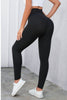 Crisscross Detail Wide Waistband Leggings