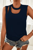 Cutout Sleeveless Tank Top