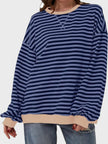 Lovelet Contrast Striped Long Sleeve Sweatshirt