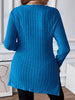 Plus Size Square Neck Long Sleeve T-Shirt