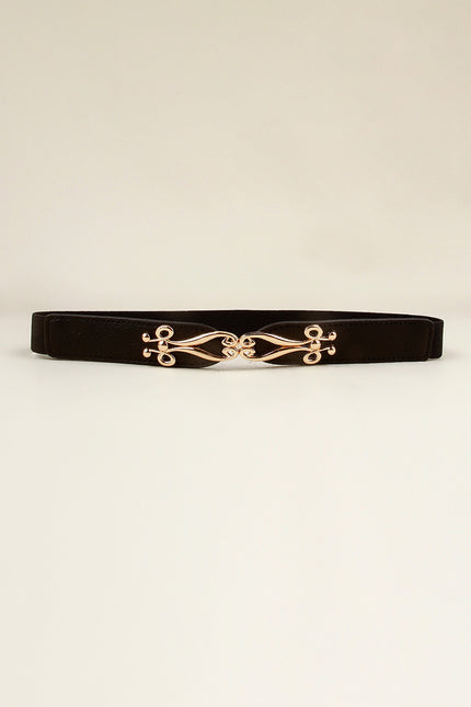 Alloy Buckle Elastic Belt