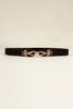 Alloy Buckle Elastic Belt