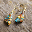 Emperor-Stone Geometric Earrings