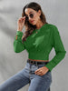 Round Neck Long Sleeve Blouse