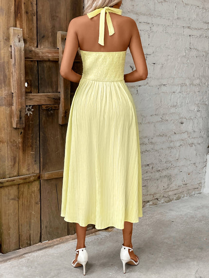 Honey Halter Neck Midi Dress