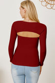 Cutout Raglan Sleeve Bolero and Tube Top