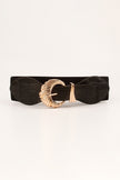 Shell Alloy Buckle Elastic Belt