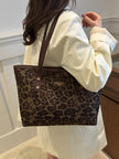 Leopard Polyester Tote Bag