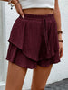 Perfee Tied Layered High Waist Shorts