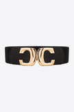 Zinc Alloy Buckle Elastic Wide Belt