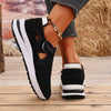 Mesh Round Toe Platform Sneakers