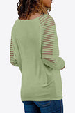 V-Neck Long Raglan Sleeve T-Shirt