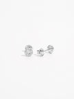 925 Sterling Silver Zircon Star Stud Earrings