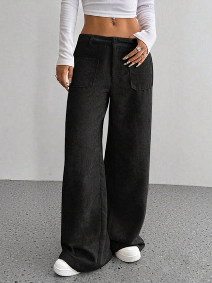 Wide Leg Pants with Pockets