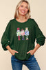 Haptics Sequin Nutcracker Patch Hacci Knit Sweater