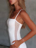 Perfee Square Neck Spaghetti Strap Romper