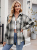 Plaid Collared Neck Long Sleeve Shirt