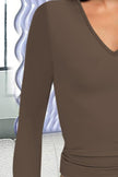 V-Neck Long Sleeve T-Shirt