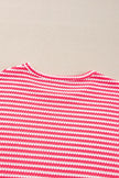 Striped Round Neck Long Sleeve Top