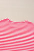 Striped Round Neck Long Sleeve Top