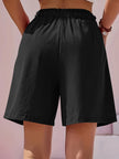 Full Size Pocketed Elastic Waist Shorts