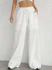 Drawstring Wide Leg Pants