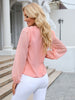 Round Neck Balloon Sleeve Blouse