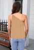 One Shoulder Sleeveless Blouse