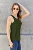 Full Size Round Neck Curved Hem Tank