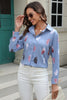 Printed Collared Neck Buttoned Shirt