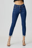 RISEN Full Size Embellished Mid Rise Crop Skinny Jeans