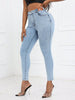 High Waist Skinny Jeans with Pockets