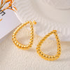 Gold-Plated Twisted Earrings