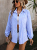 Mandy Striped Pocketed Button Up Long Sleeve Shirt