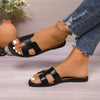 PU Leather Flat Sandals