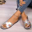 PU Leather Flat Sandals