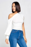 Ladies One-shoulder Blouse