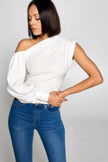 Ladies One-shoulder Blouse