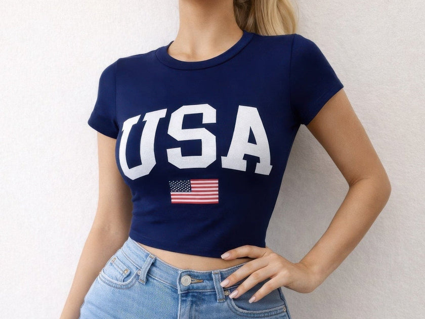 Usa Graphic Fitted T-shirt