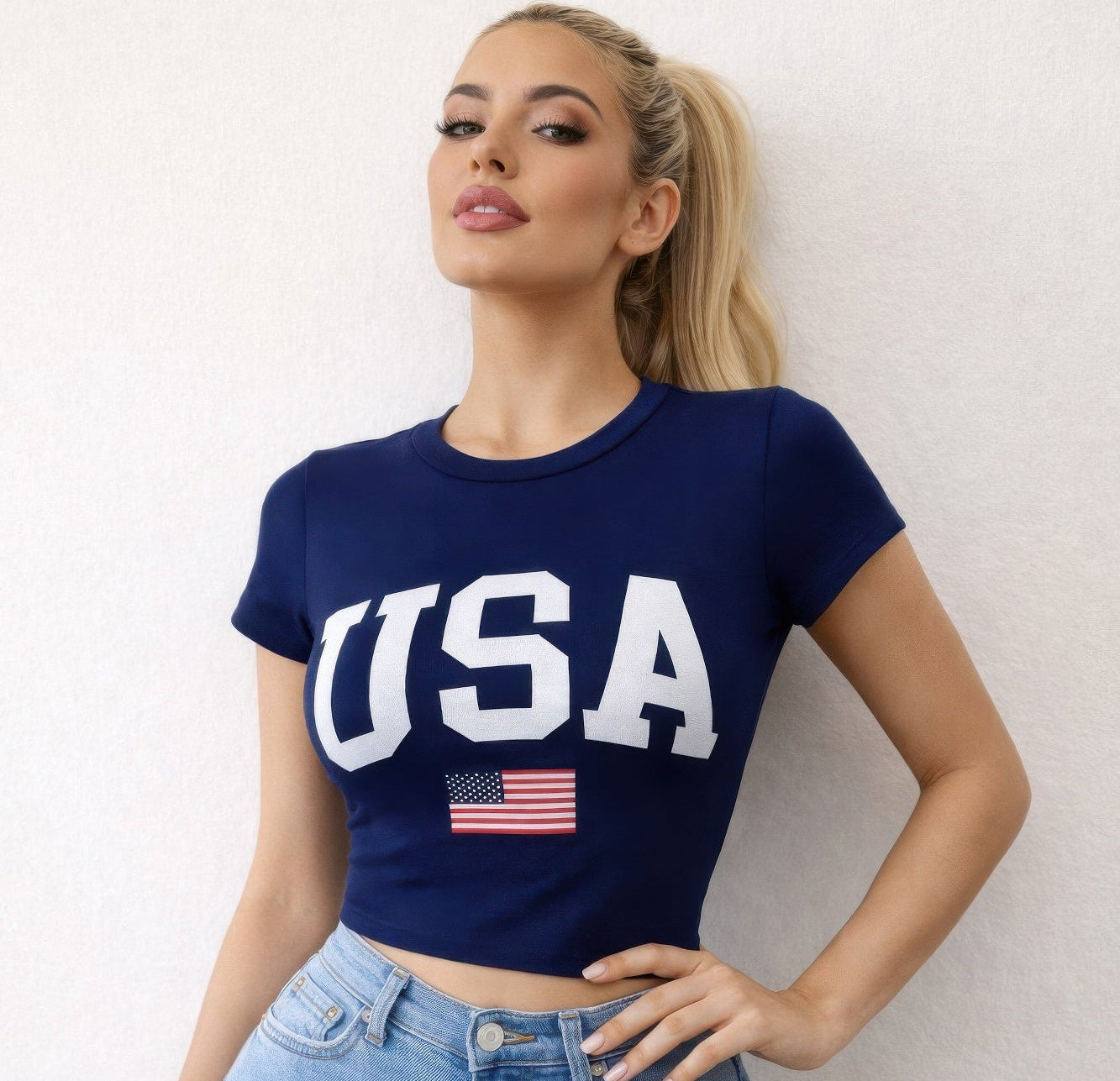 Usa Graphic Fitted T-shirt