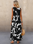 Sleeveless Floral Maxi Dress