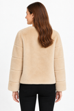 Faux Fur Trim Cape