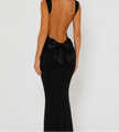 Backless Wide Strap Maxi Dress