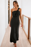 Single Shoulder Sleeveless Maxi Dress