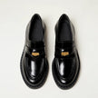 Round Toe Block Heel Loafers