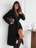 Tie Waist Longline Coat