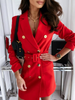 Double-Breasted Belted Blazer Dress