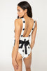 Marina West Swim Beachy Keen Polka Dot Tied Plunge One-Piece Swimsuit