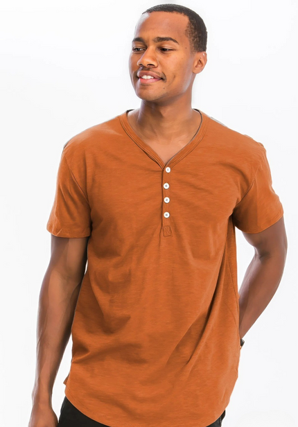 T-Shirt with Four Buttons